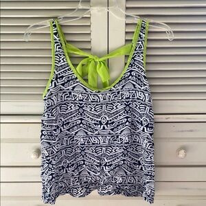 Trendy Geometric Print Tank Top
